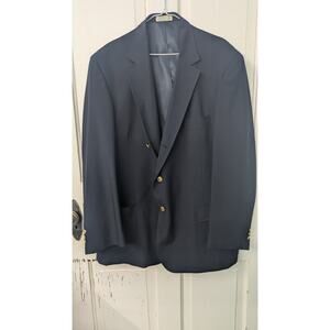 Orvis Blazer Jacket Mens 50L Navy gold buttons Made in USA